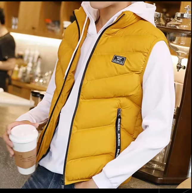 Vannity  Plus Size Men’s Cotton-Padded Vest