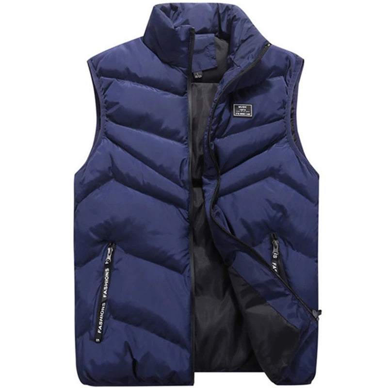 Vannity  Plus Size Men’s Cotton-Padded Vest