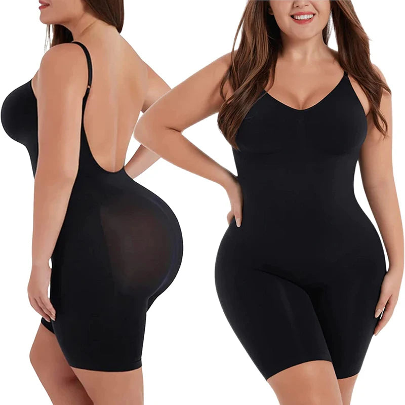 Pure Vannity Wire-Free Spandex Bodysuit Shapewear – Medium Control Knit Design