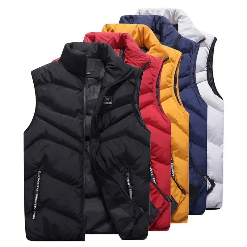 Vannity  Plus Size Men’s Cotton-Padded Vest