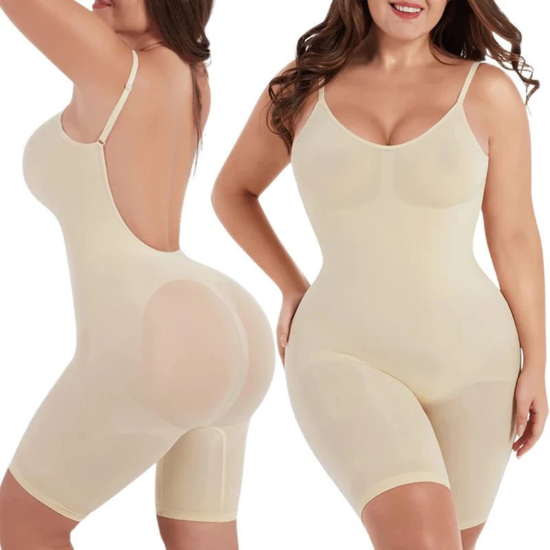 Pure Vannity Wire-Free Spandex Bodysuit Shapewear – Medium Control Knit Design