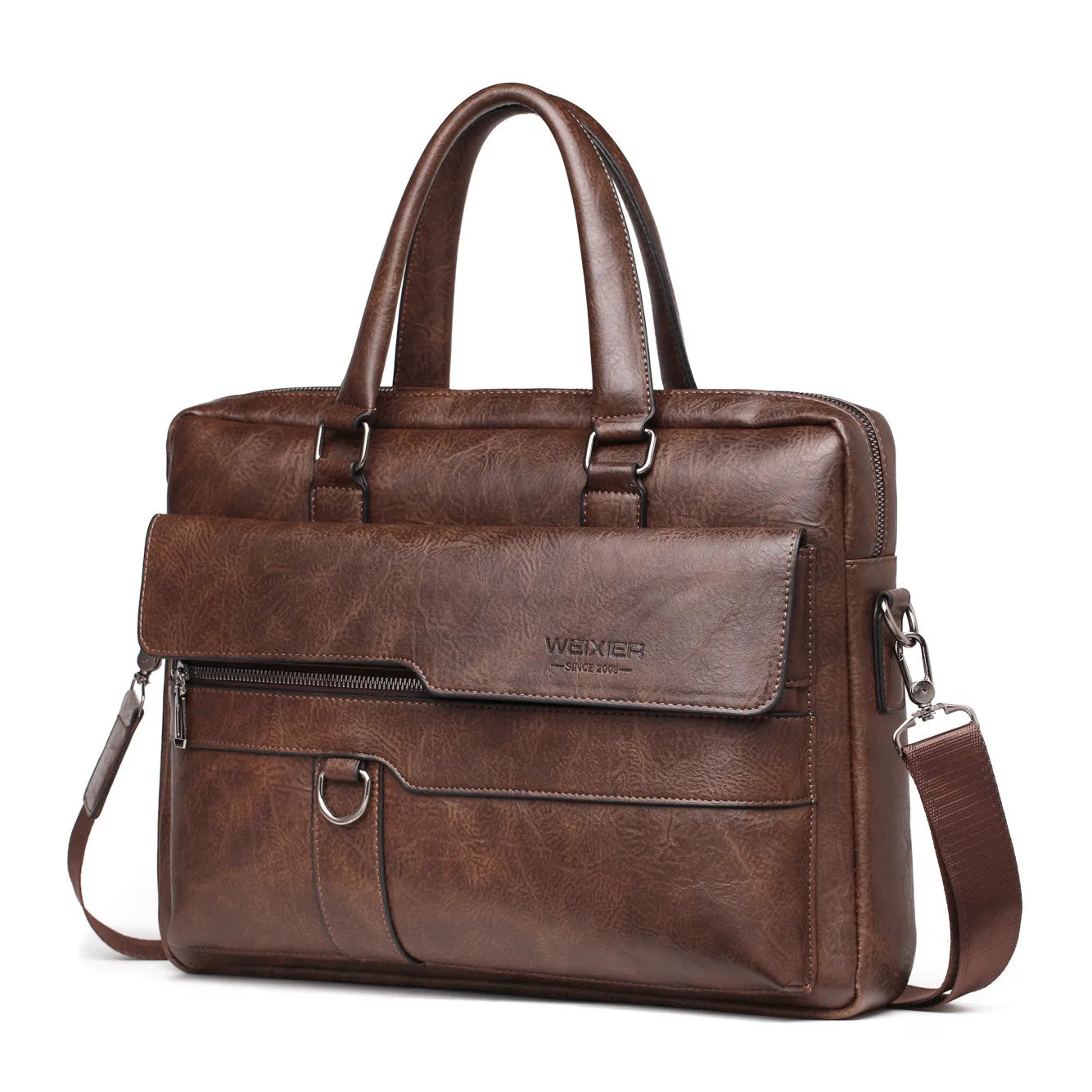 Vannity Business PU Leather Laptop Briefcase