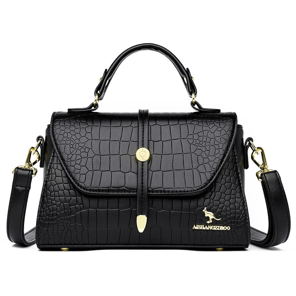 Vannity Luxury Crocodile Leather Crossbody Bag by Vanderwah