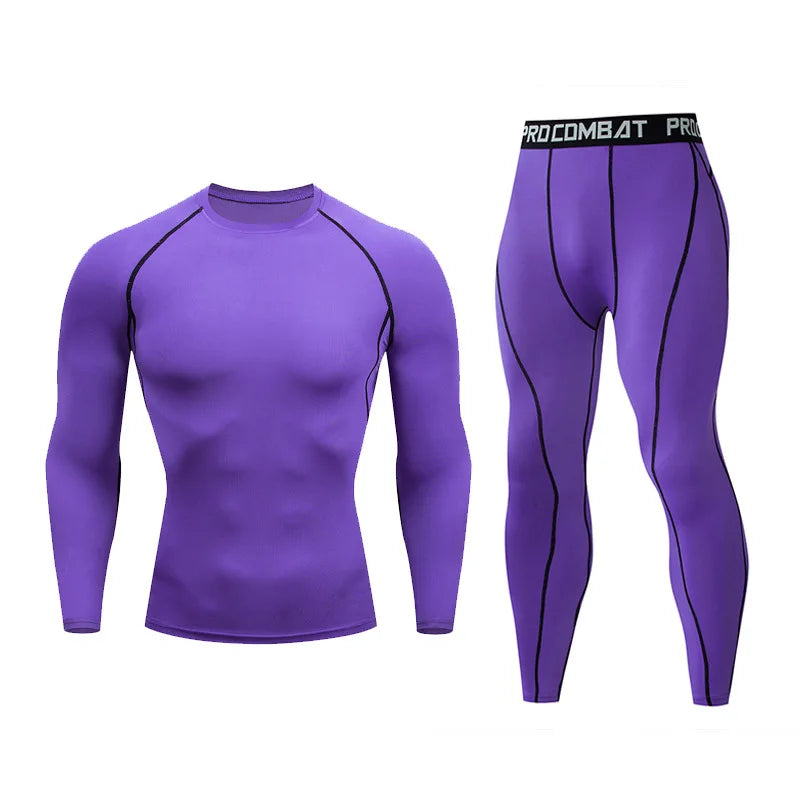 Vannity Men 2pcs Men's Compression Sportswear Suit