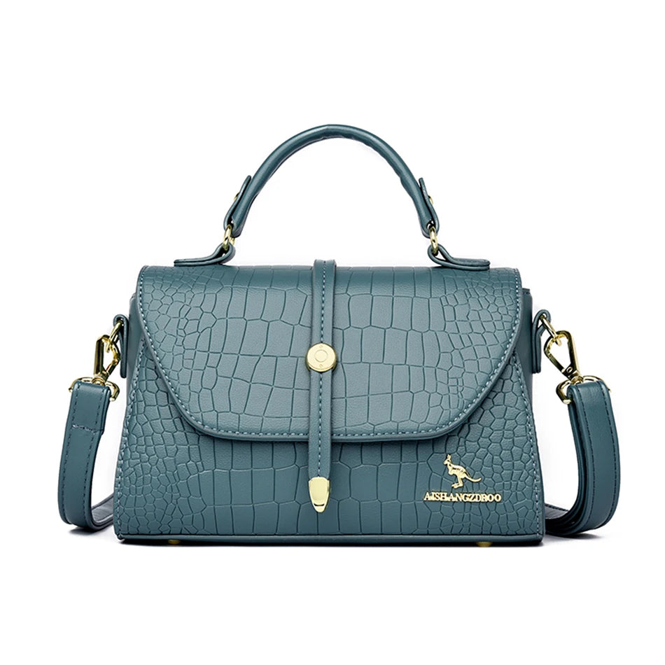 Vannity Luxury Crocodile Leather Crossbody Bag by Vanderwah