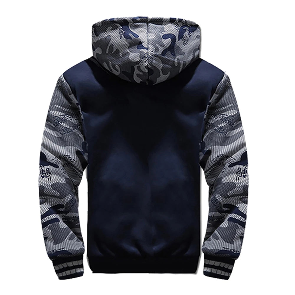 Vannity Men's Camouflage Fleece Winter Jacket