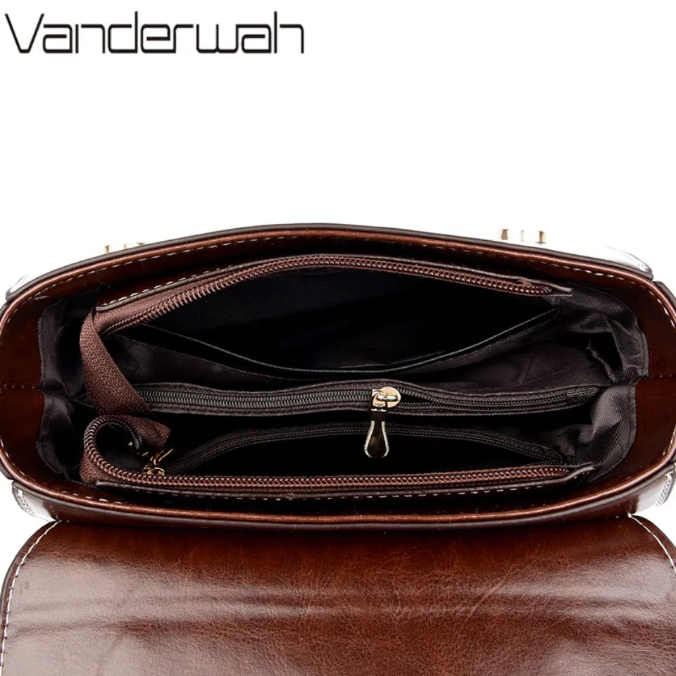 Vannity Women's Soft PU Leather Top-Handle Satchel – Versatile Casual Handbag