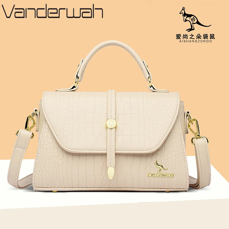 Vannity Luxury Crocodile Leather Crossbody Bag by Vanderwah