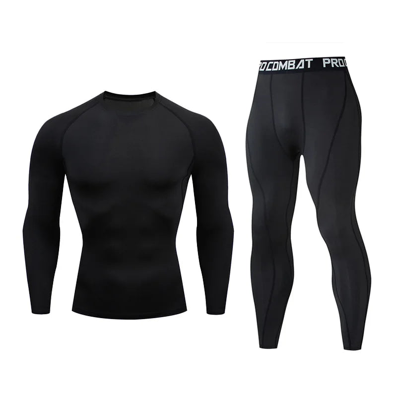 Vannity Men 2pcs Men's Compression Sportswear Suit