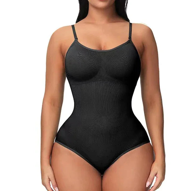 Pure Vannity Sleeveless Thong Tummy Control, Butt Enhancing Bodysuit