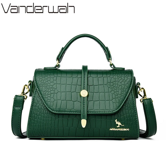 Vannity Luxury Crocodile Leather Crossbody Bag by Vanderwah