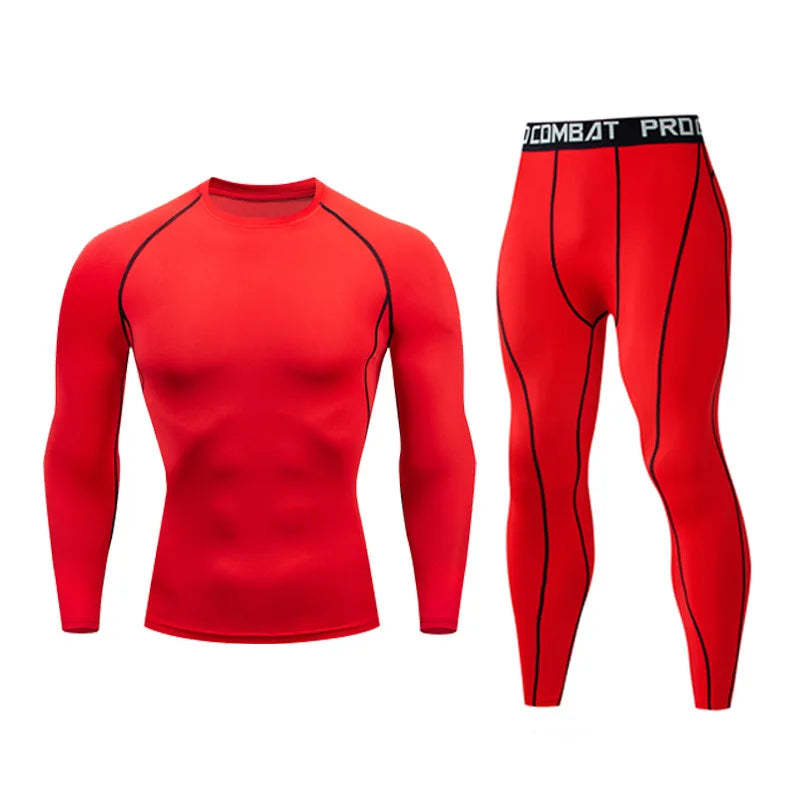 Vannity Men 2pcs Men's Compression Sportswear Suit