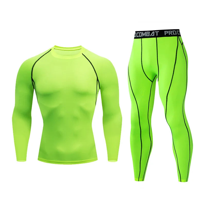 Vannity Men 2pcs Men's Compression Sportswear Suit