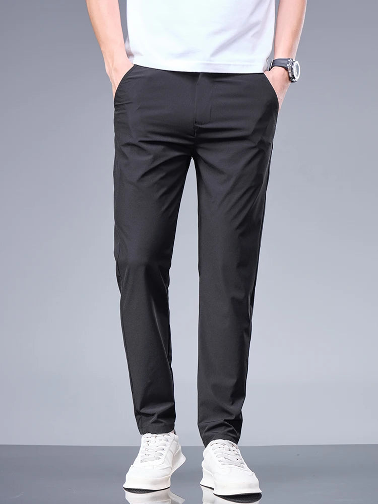 Vannity Men's Ice Silk Business Pants